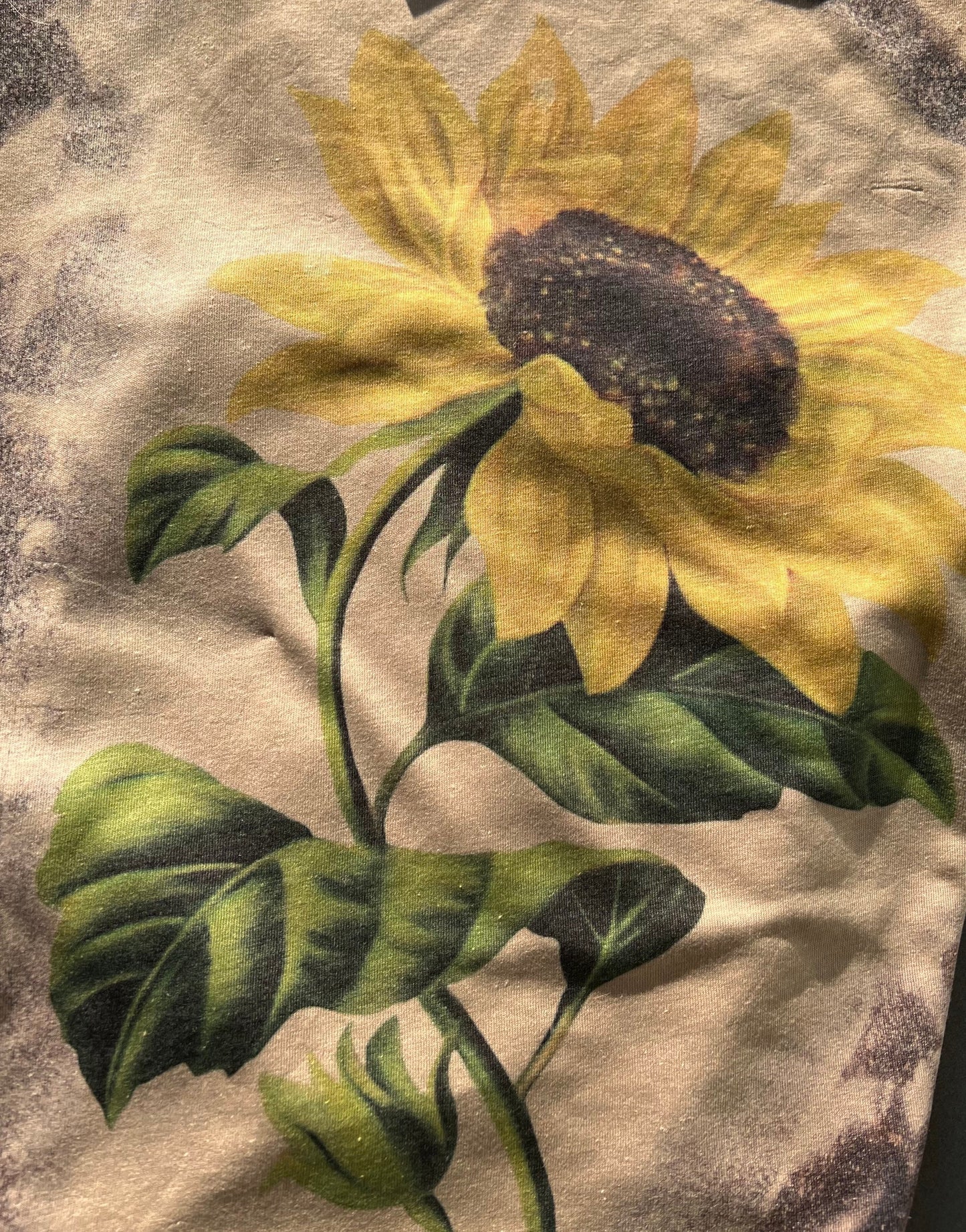 Adult Sunflower Bleached T-Shirt