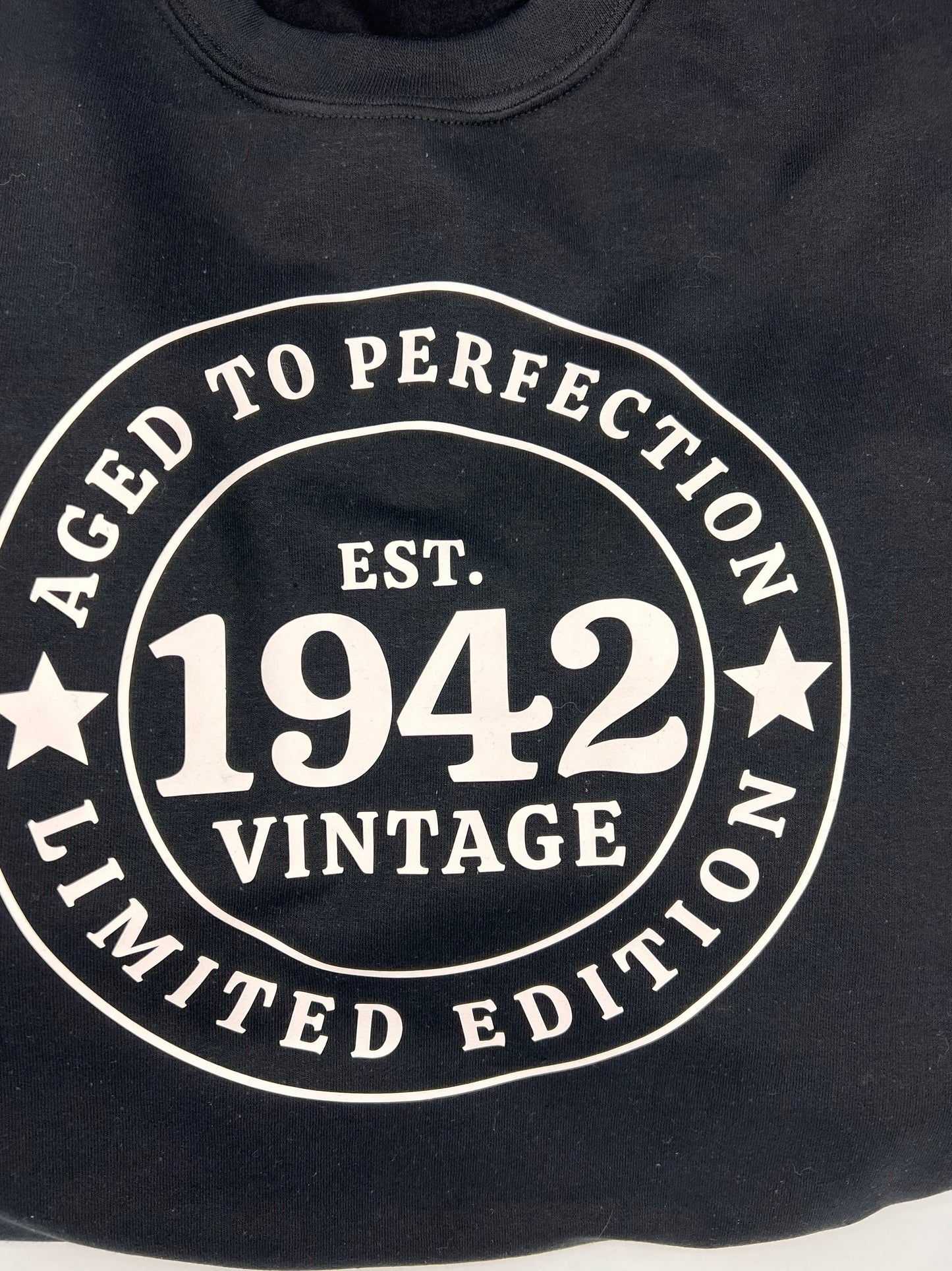 Adult Personalized Birthday Sweat Shirt - 1942 - customizable