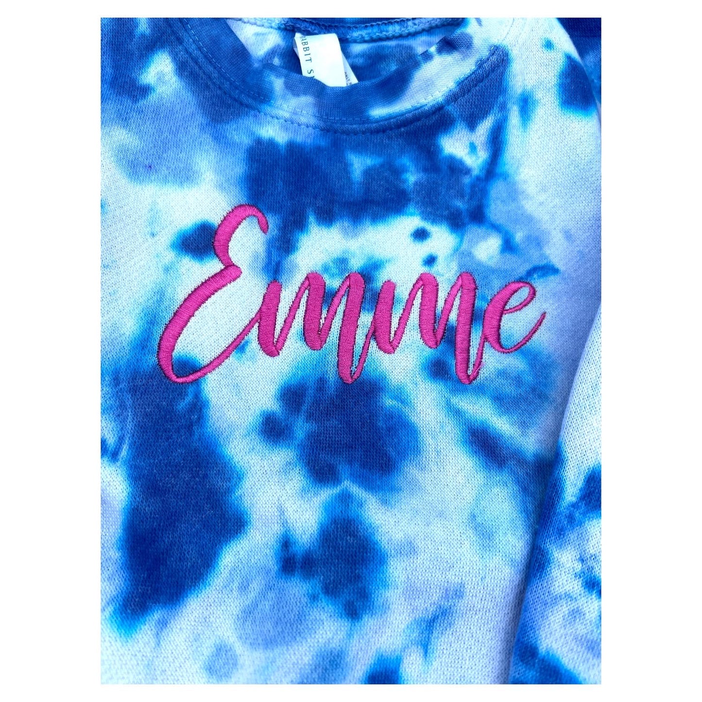 Kids Personalized embroidered Tie Dye Sweatshirt
