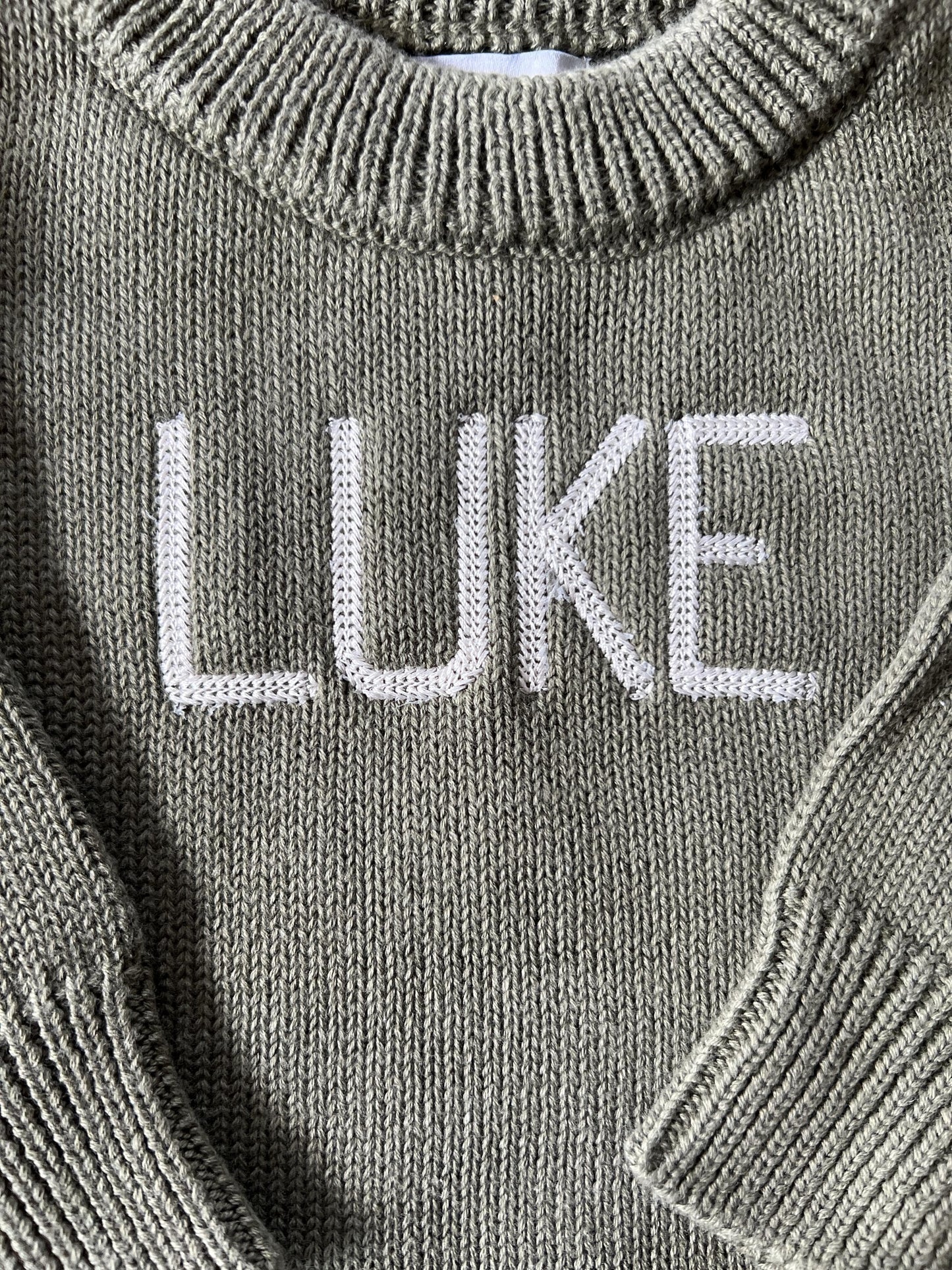 Personalized Embroidered Knitted Neutral Baby Bodysuits