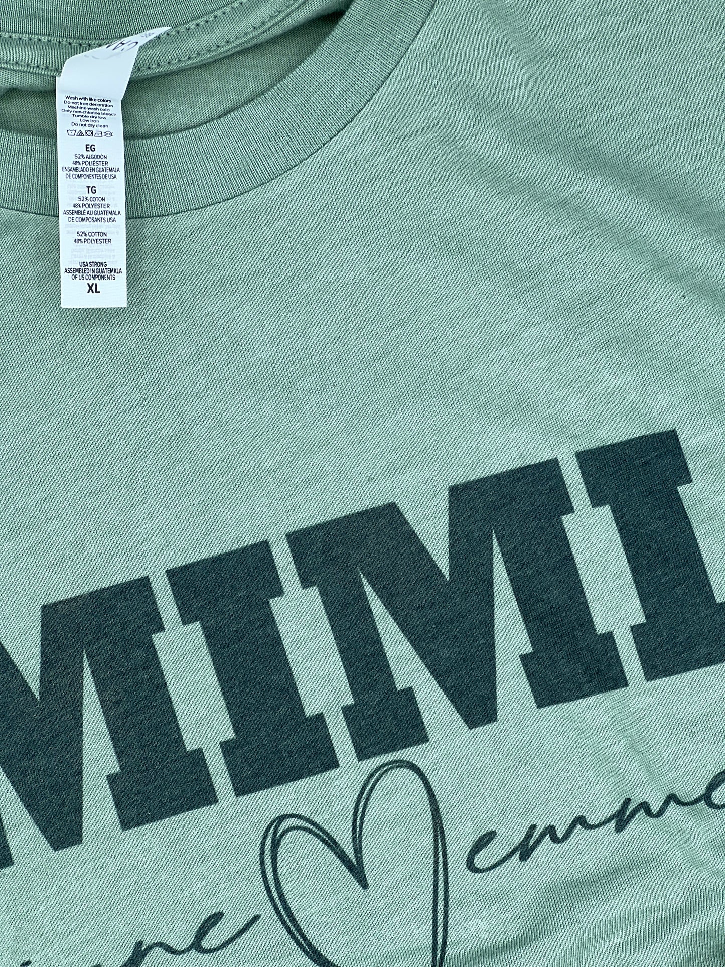 Personalized Mimi T-Shirt – Custom Grandma & Grandchild Name Shirt