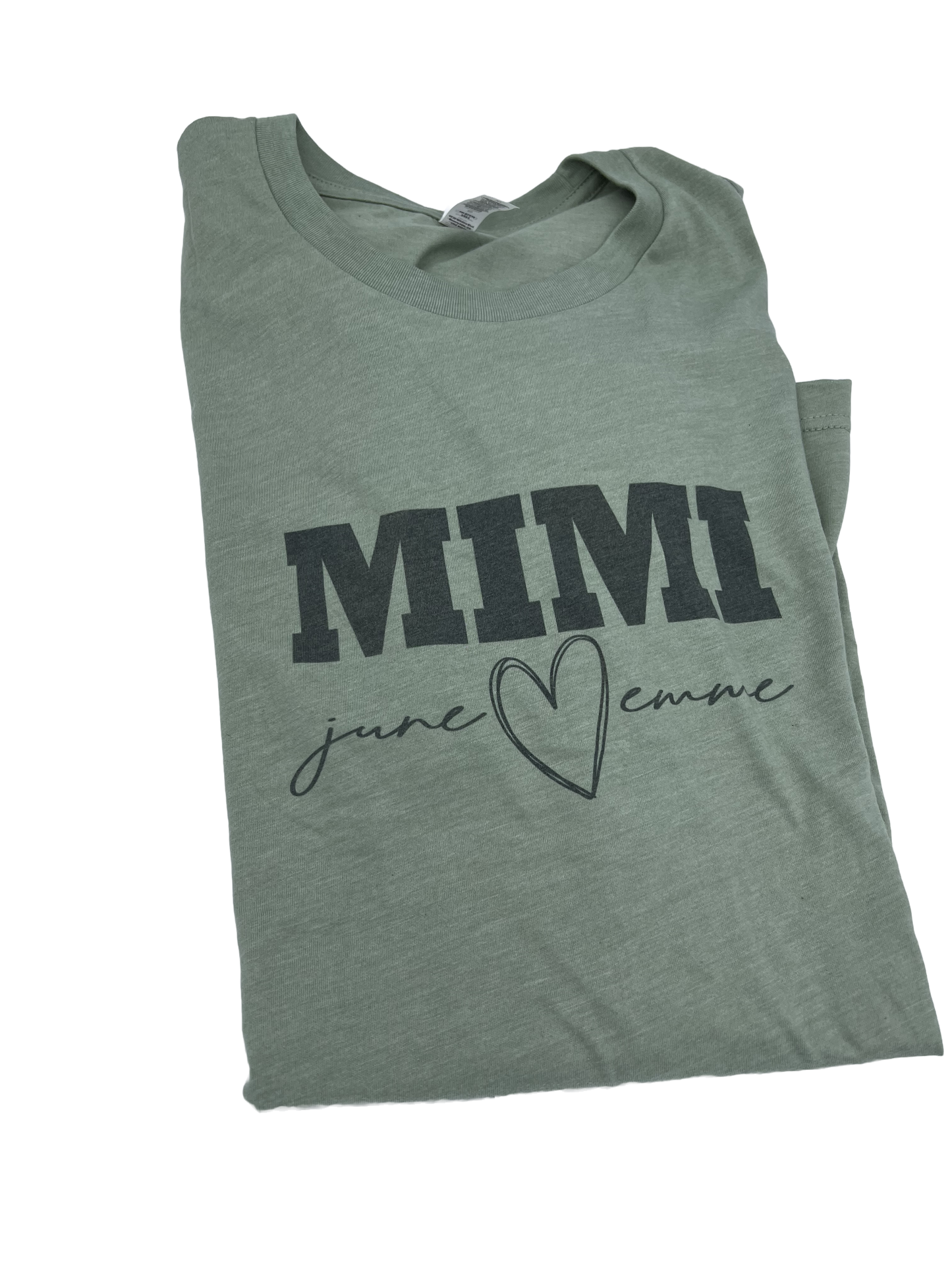 Personalized Mimi T-Shirt – Custom Grandma & Grandchild Name Shirt