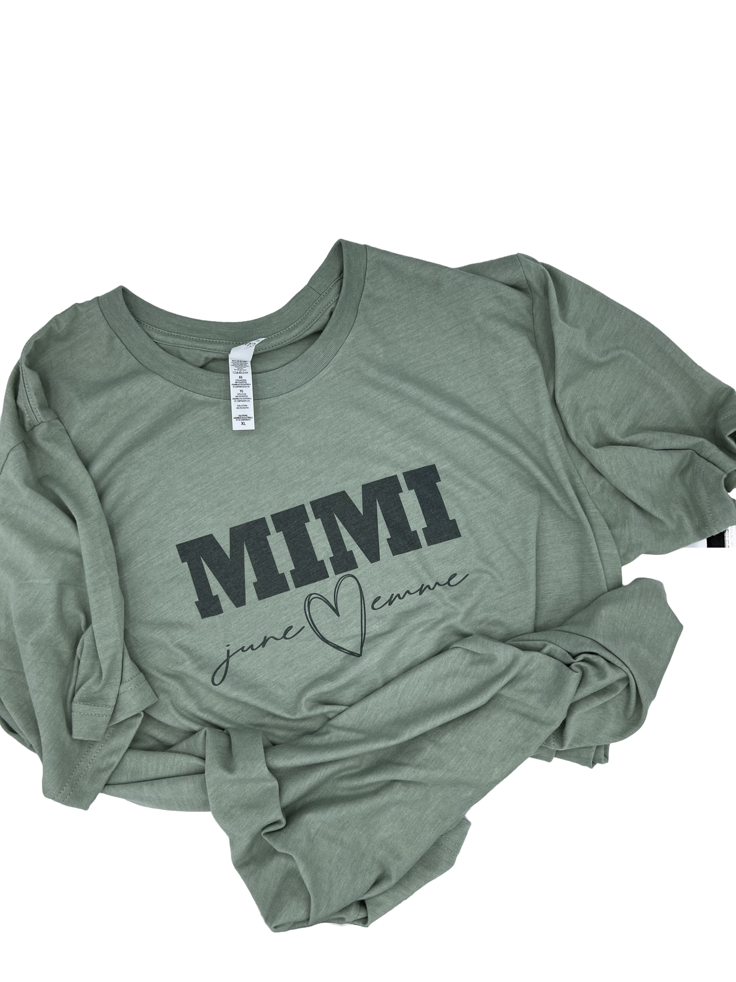 Personalized Mimi T-Shirt – Custom Grandma & Grandchild Name Shirt