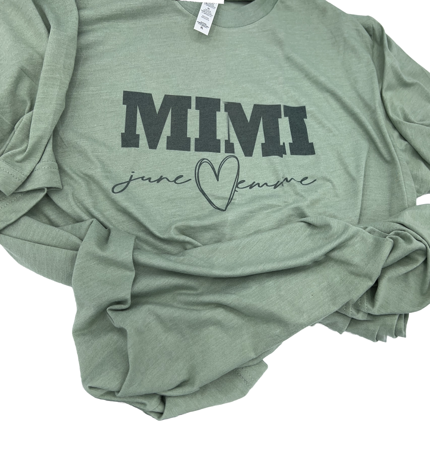 Personalized Mimi T-Shirt – Custom Grandma & Grandchild Name Shirt