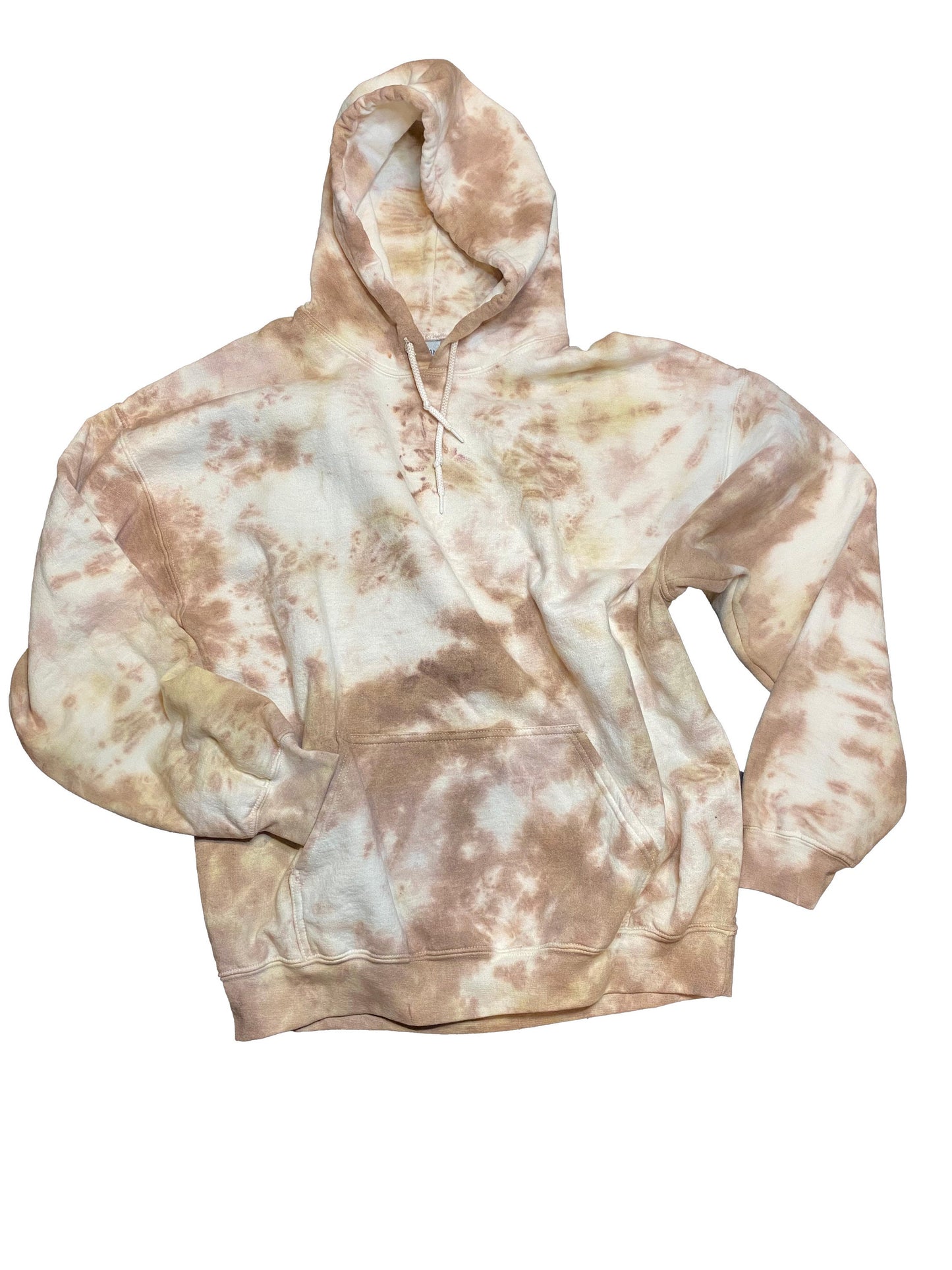 Coffee Tie Dye Hoodie – Handmade, One-of-a-Kind Comfort