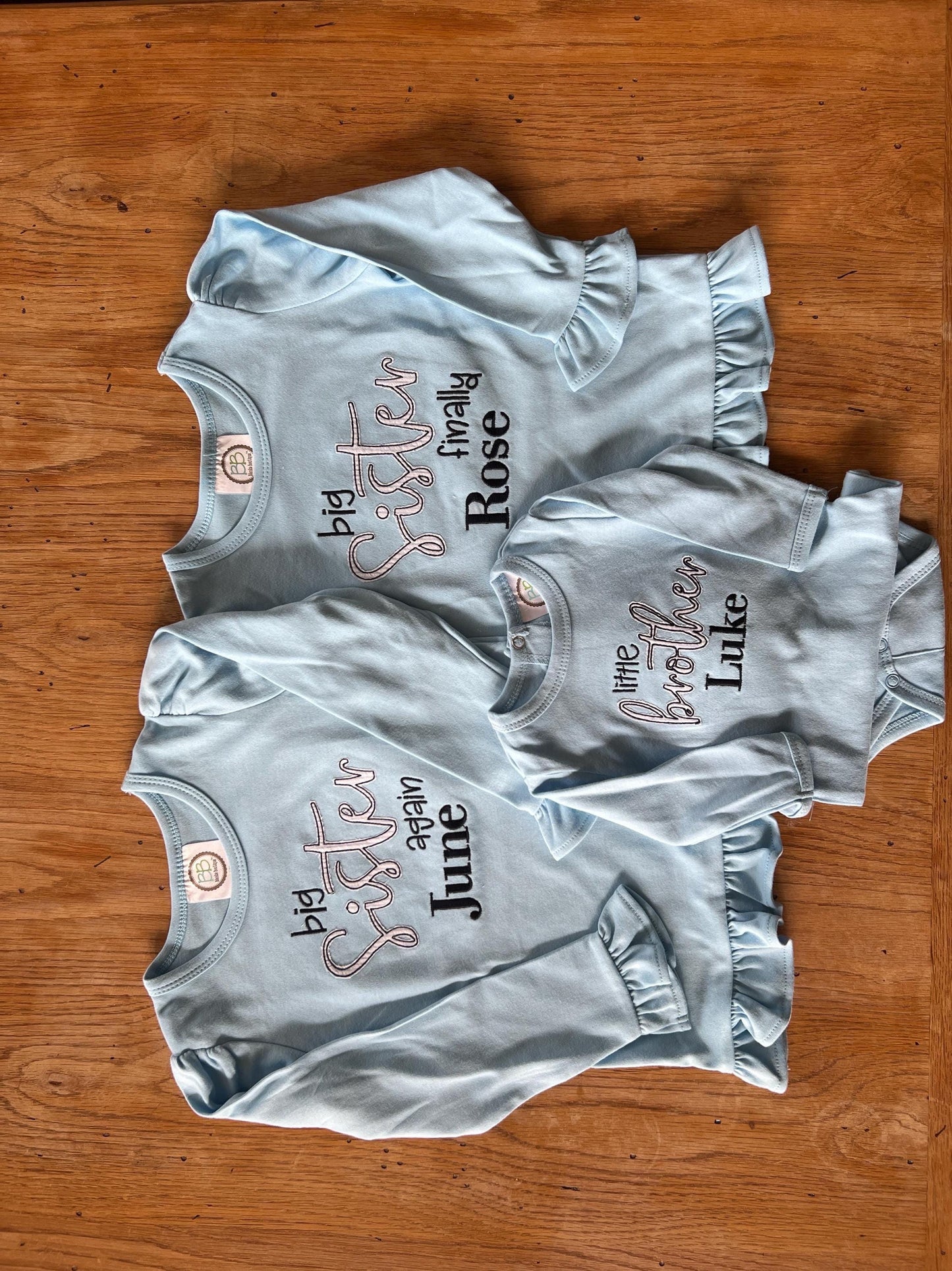 BIG SISTER Embroidered Ruffle Shirt