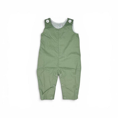 Personalized Embroidered Green Overalls for Boys or girls