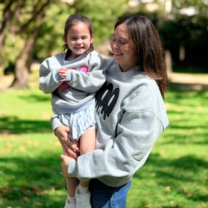 Toddler Glitter "BOO" Embroidered Mock Neck Sweatshirt – Cozy Fall Halloween Pullover