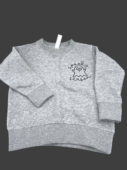 Kids Spooky Baseball Skeleton t-shirt – Fun Fall Halloween Tee Shirt or Sweatshirt