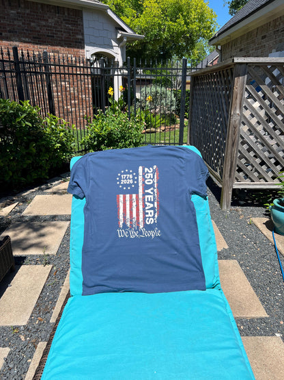 We The People American Flag Tee – 250 Years Anniversary Shirt (1776-2026)