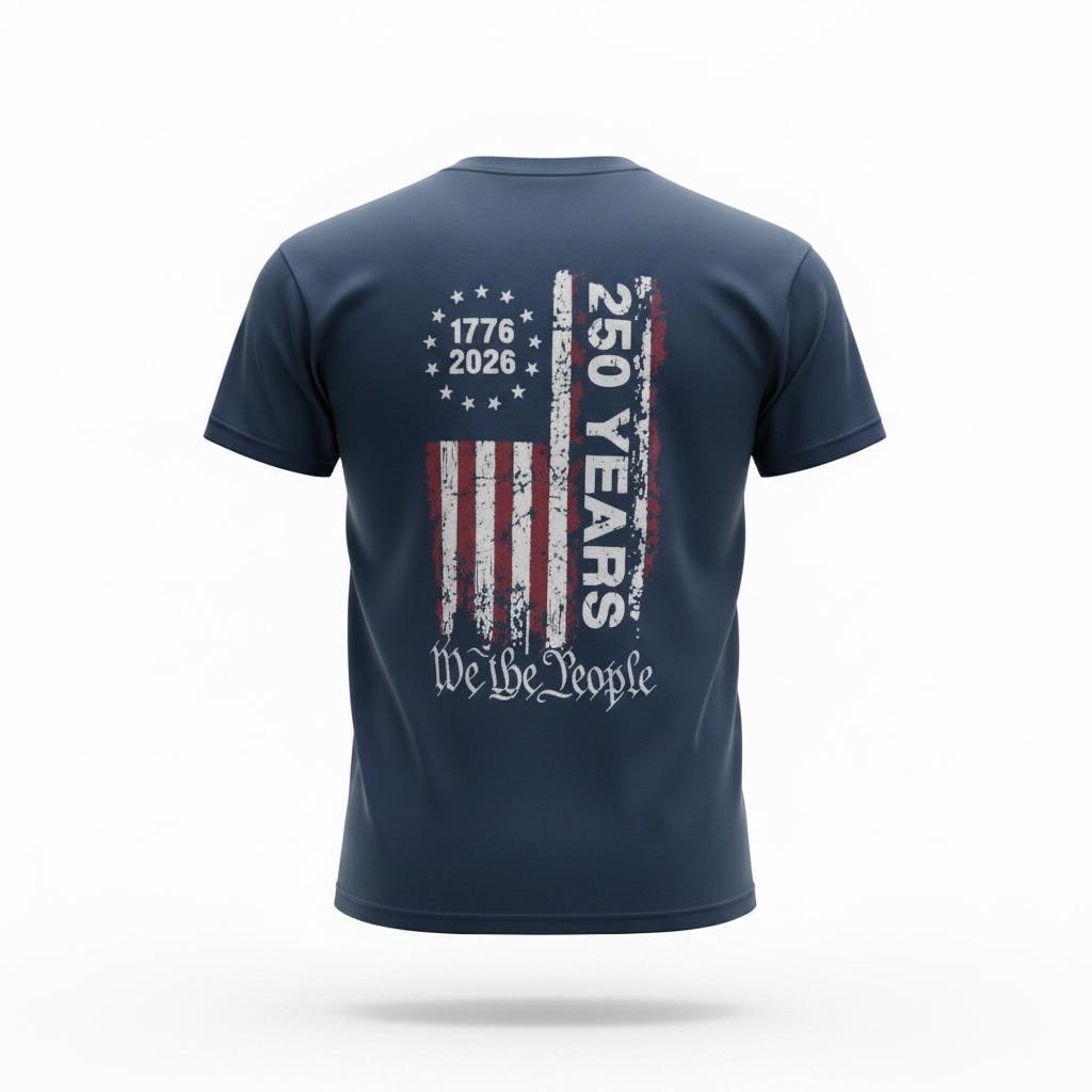 We The People American Flag Tee – 250 Years Anniversary Shirt (1776-2026)