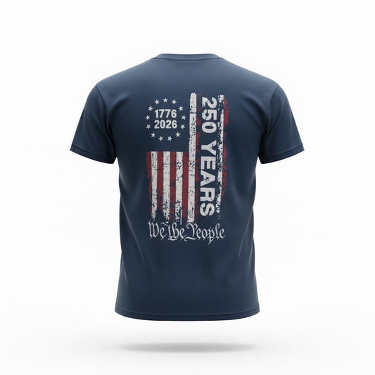 We The People American Flag Tee – 250 Years Anniversary Shirt (1776-2026)