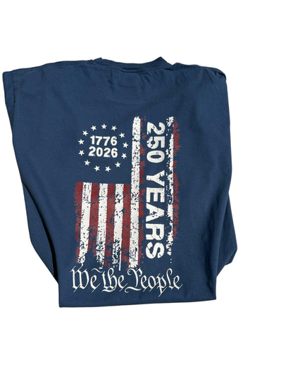 We The People American Flag Tee – 250 Years Anniversary Shirt (1776-2026)