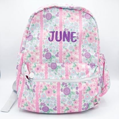 Personalized Pink Scalloped Backpack - Lunch Bag – Toddler & Full Size Options