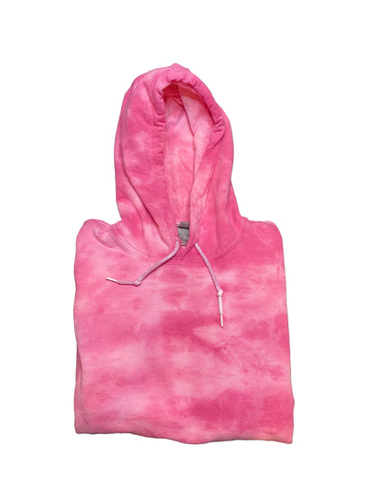 Adult Tie Dye Hoodie - Fuchsia