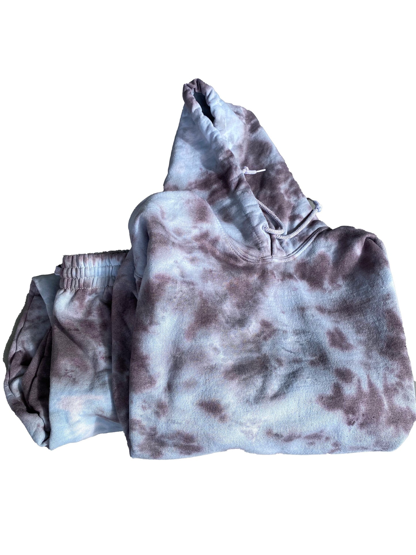 Tie Dye Hoodie, sweat shirt and joggers for adults - Graphite