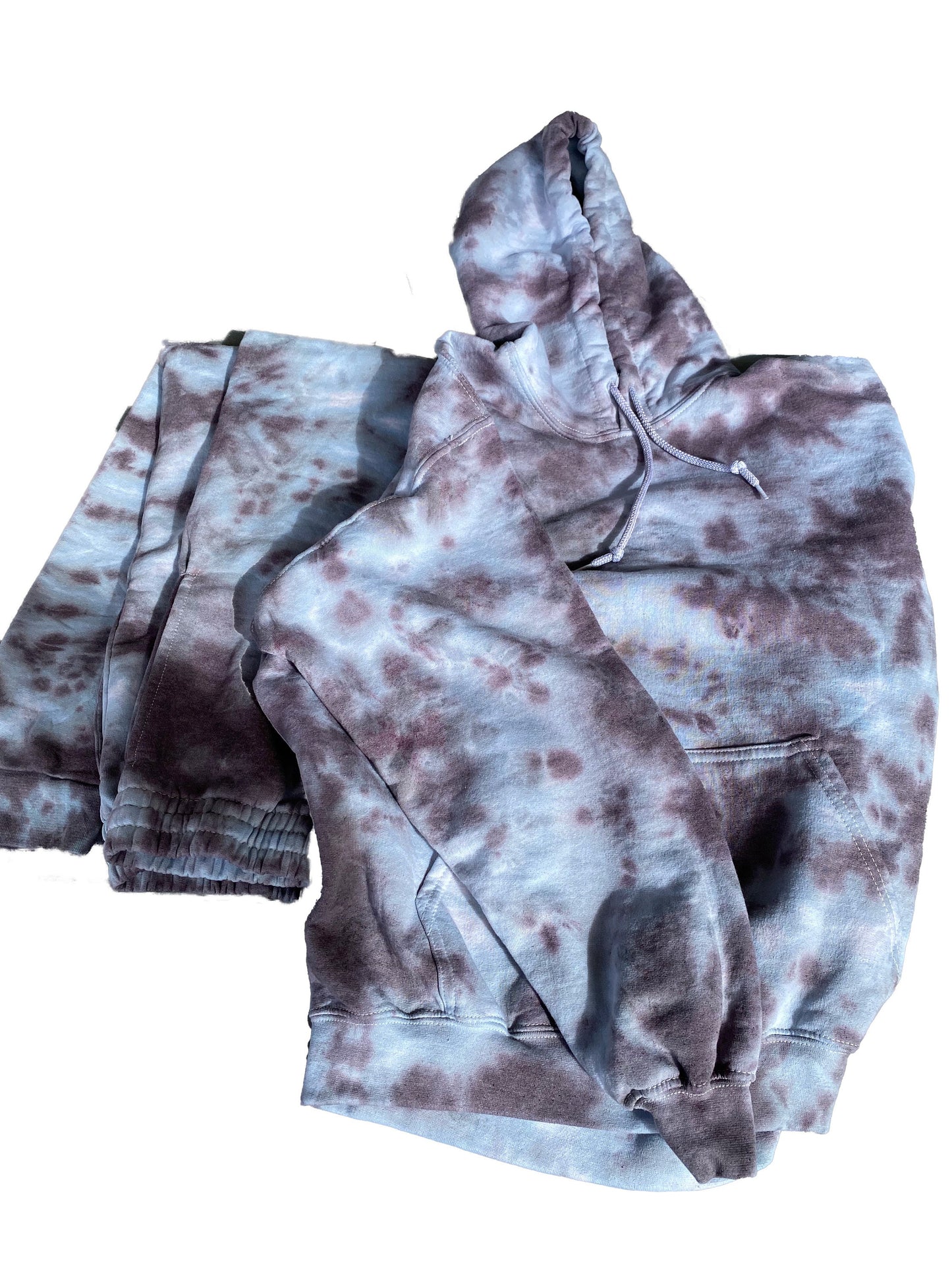 Tie Dye Hoodie, sweat shirt and joggers for adults - Graphite