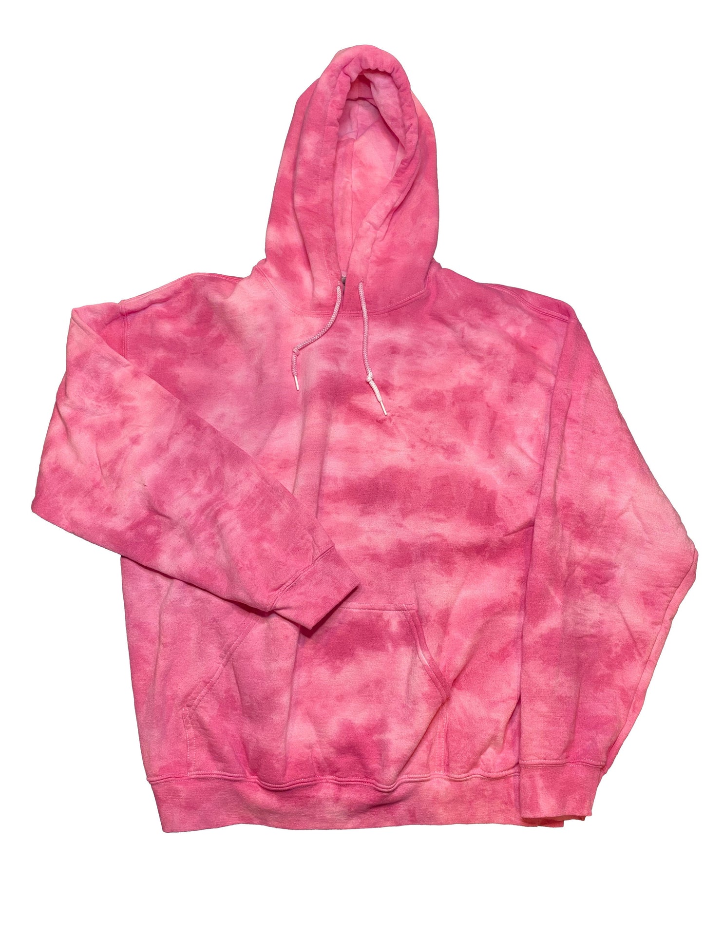Adult Tie Dye Hoodie - Fuchsia
