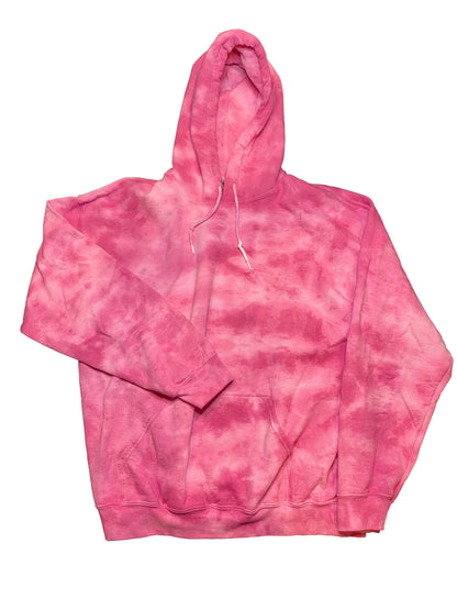 Adult Tie Dye Hoodie - Fuchsia