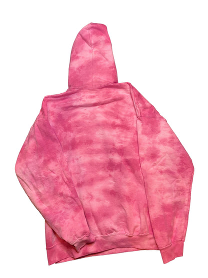 Adult Tie Dye Hoodie - Fuchsia
