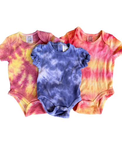 Kids - Summer Fun Tie Dye Infant Bodysuit - Tie Dye Options Available