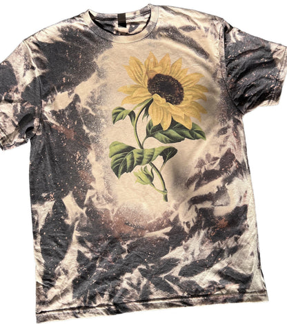 Adult Sunflower Bleached T-Shirt