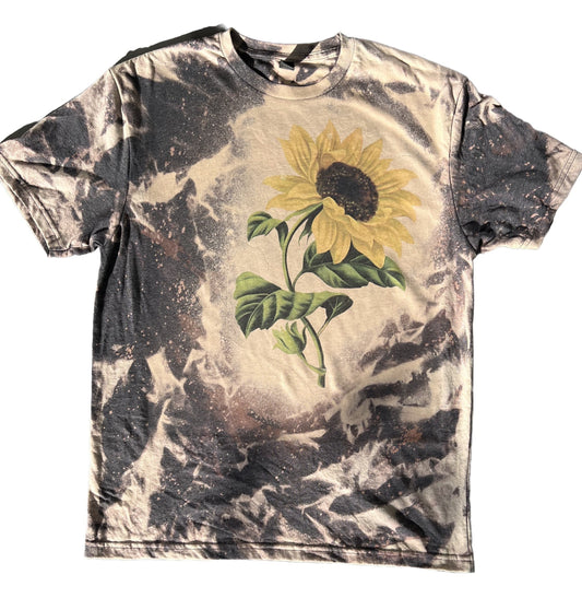 Adult Sunflower Bleached T-Shirt