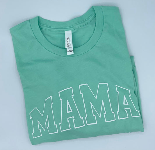 Adult  MAMA Tshirt - Puff Vinyl HTV