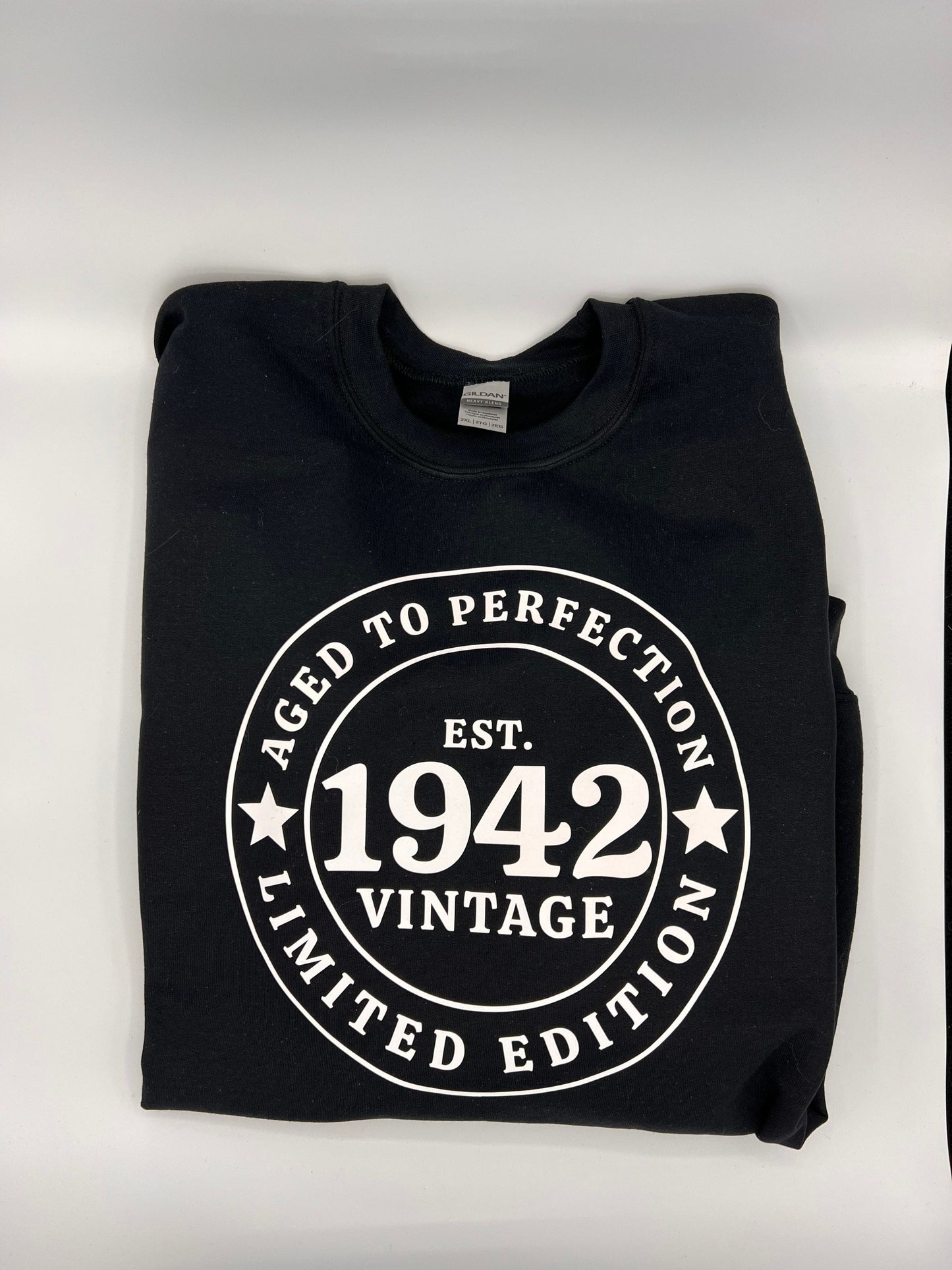 Adult Personalized Birthday Sweat Shirt - 1942 - customizable