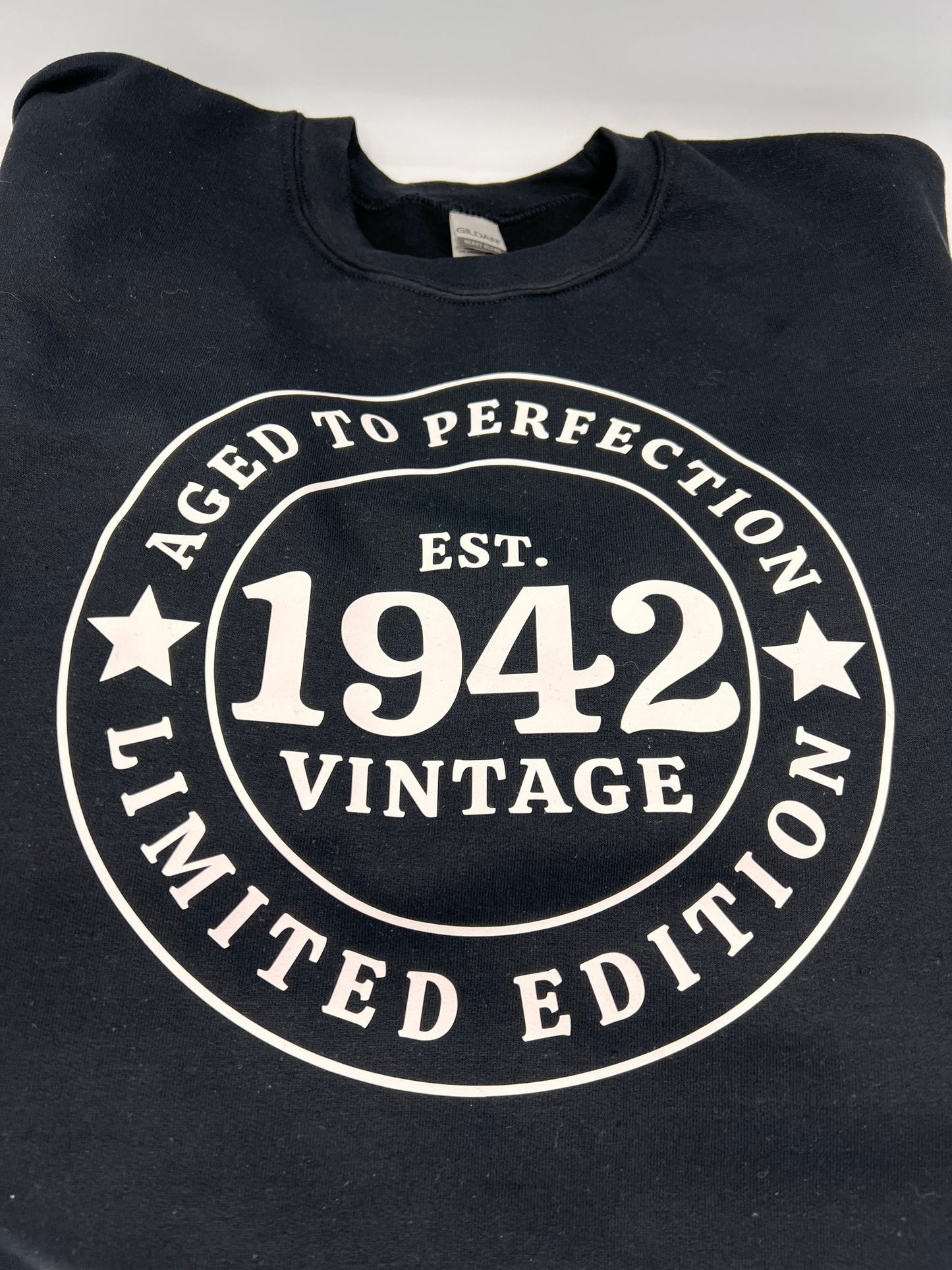 Adult Personalized Birthday Sweat Shirt - 1942 - customizable