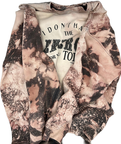 I Don't Have the Energy for You today Crew Neck Sweatshirt Reverse TieDye