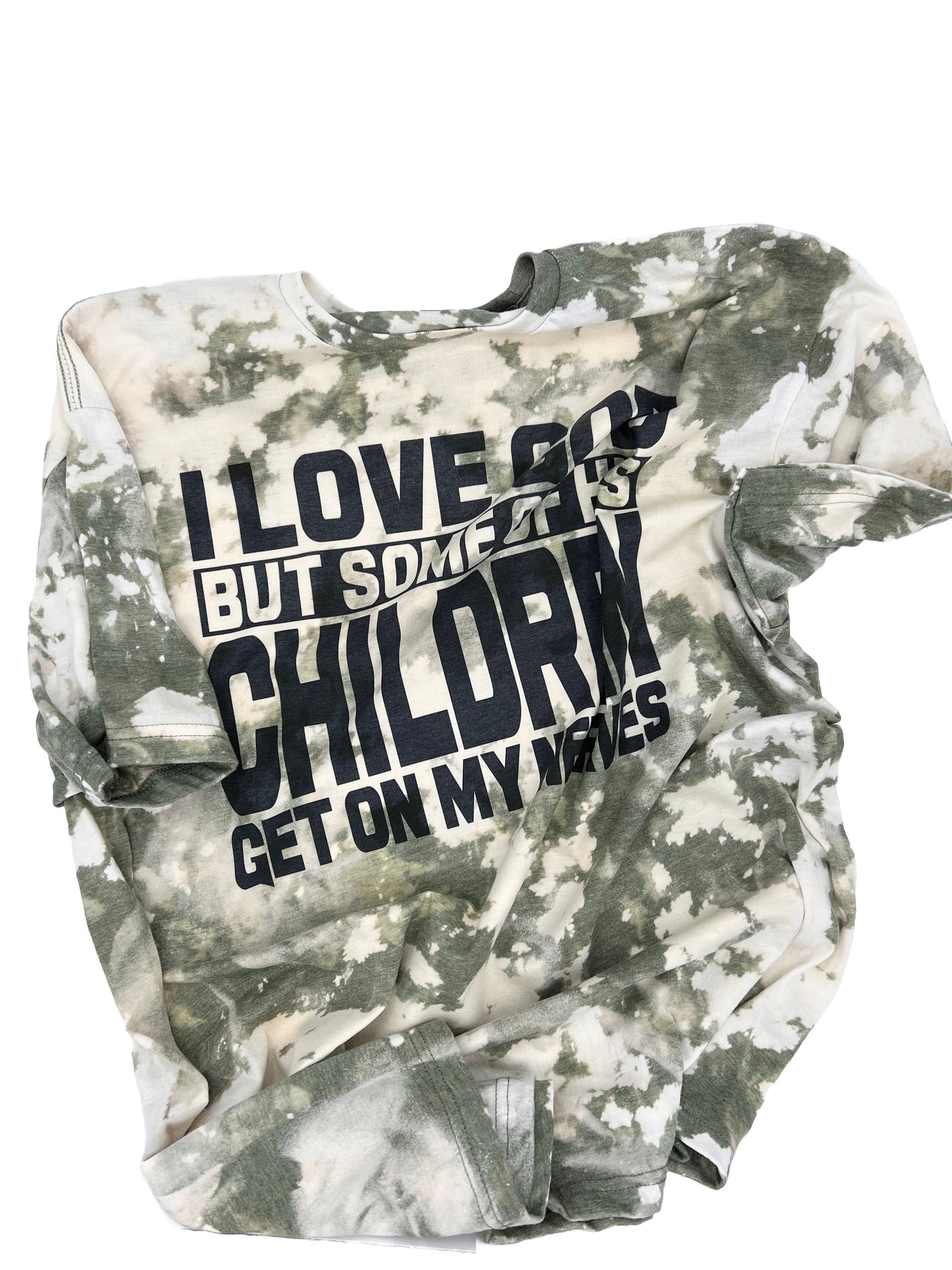 Adult “I Love God” Tie Dye Graphic T-Shirt – Funny Graphic Tee