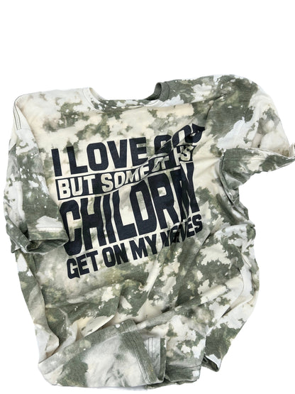 Adult “I Love God” Tie Dye Graphic T-Shirt – Funny Graphic Tee