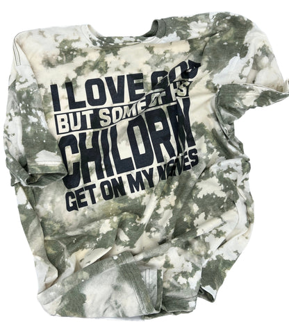 Adult “I Love God” Tie Dye Graphic T-Shirt – Funny Graphic Tee