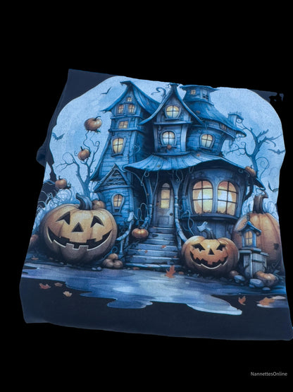 Halloween Haunted House T-Shirt: Spooky Graphic Tee