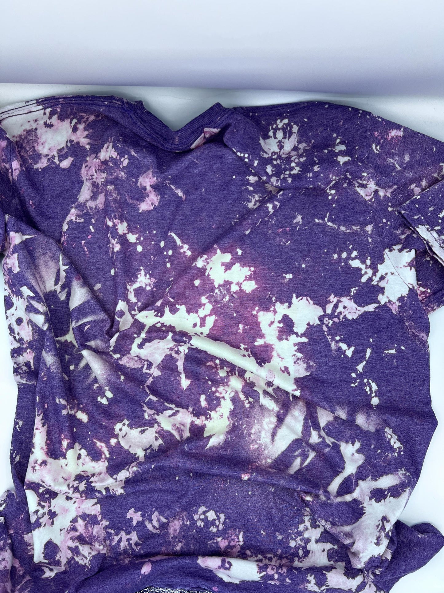 Bleached Tie Dye Halloween T-Shirt: Spooky Haunted House Graphic Tee