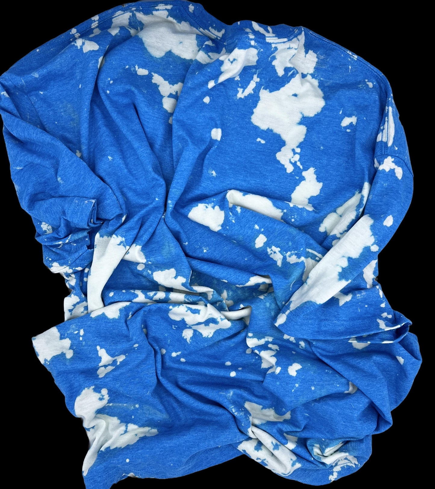 Funny Duck Graphic Tee | Blue Bleached Tie Dye Soft style T-Shirt