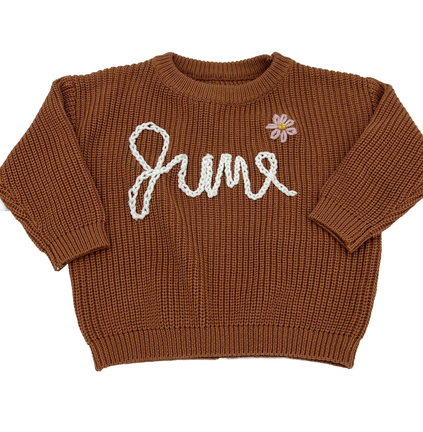 Personalized Hand Embroidered Baby and Toddler Sweaters