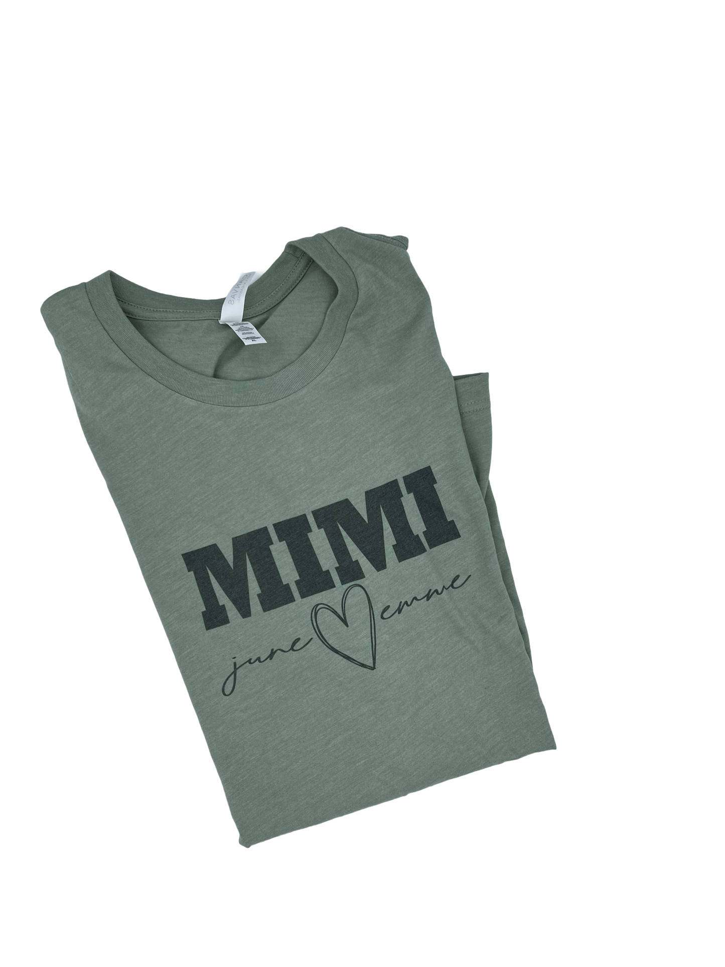 PERSONALIZED MIMI T-Shirt GRANDMA GRANDCHILD SHIRT