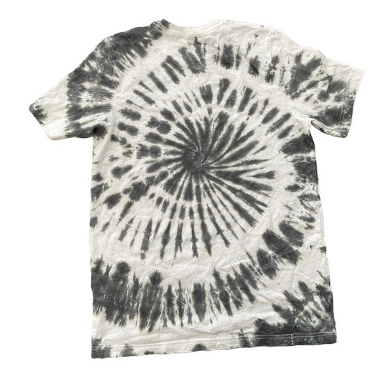 Adult Gray Spiral Tie Dye T-shirt Made to Order Personalization Optional