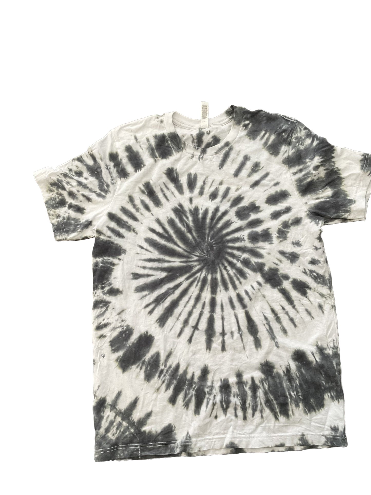 Adult Gray Spiral Tie Dye T-shirt Made to Order Personalization Optional