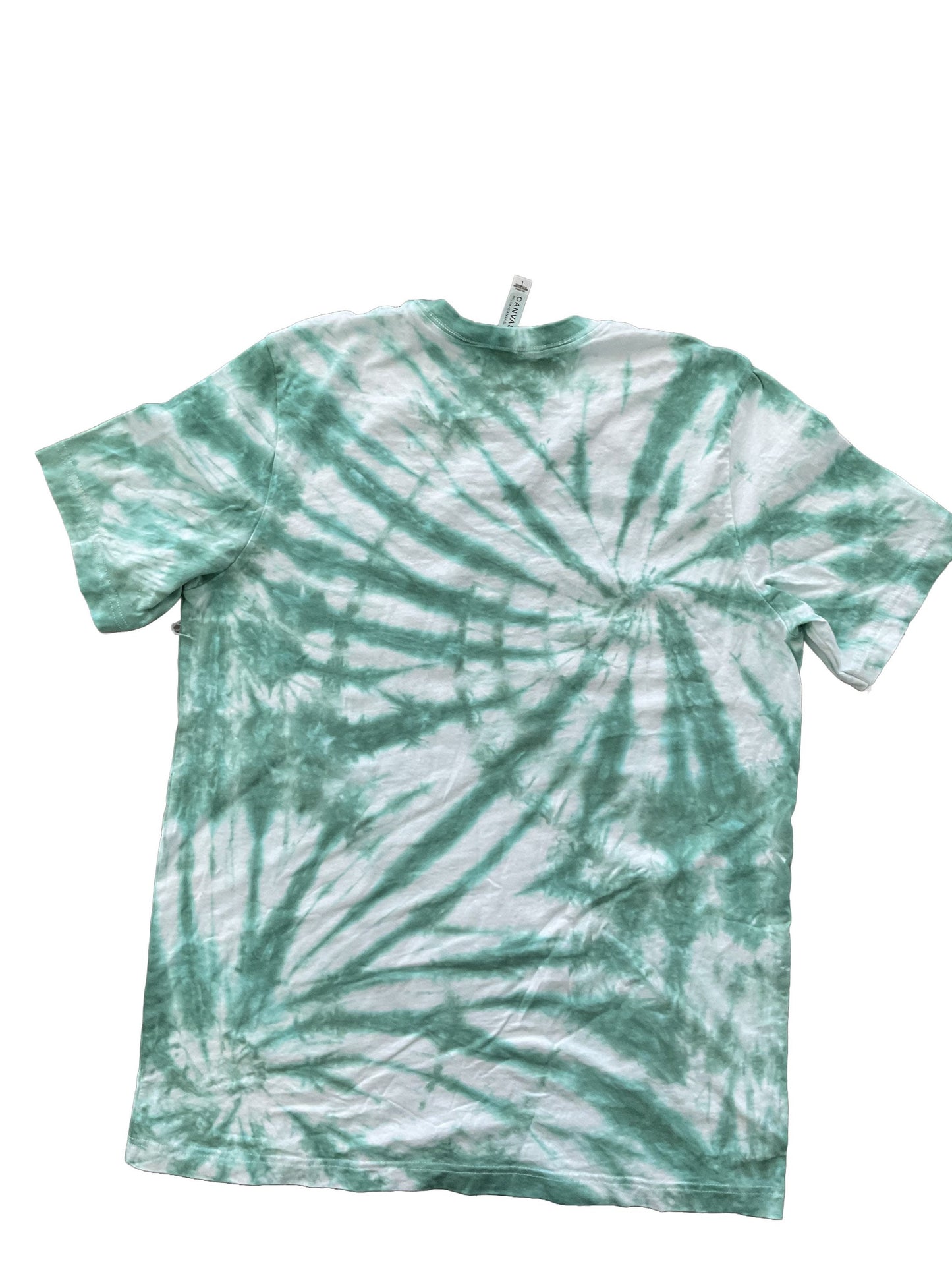 Green Double Spiral Tie Dye T-shirt