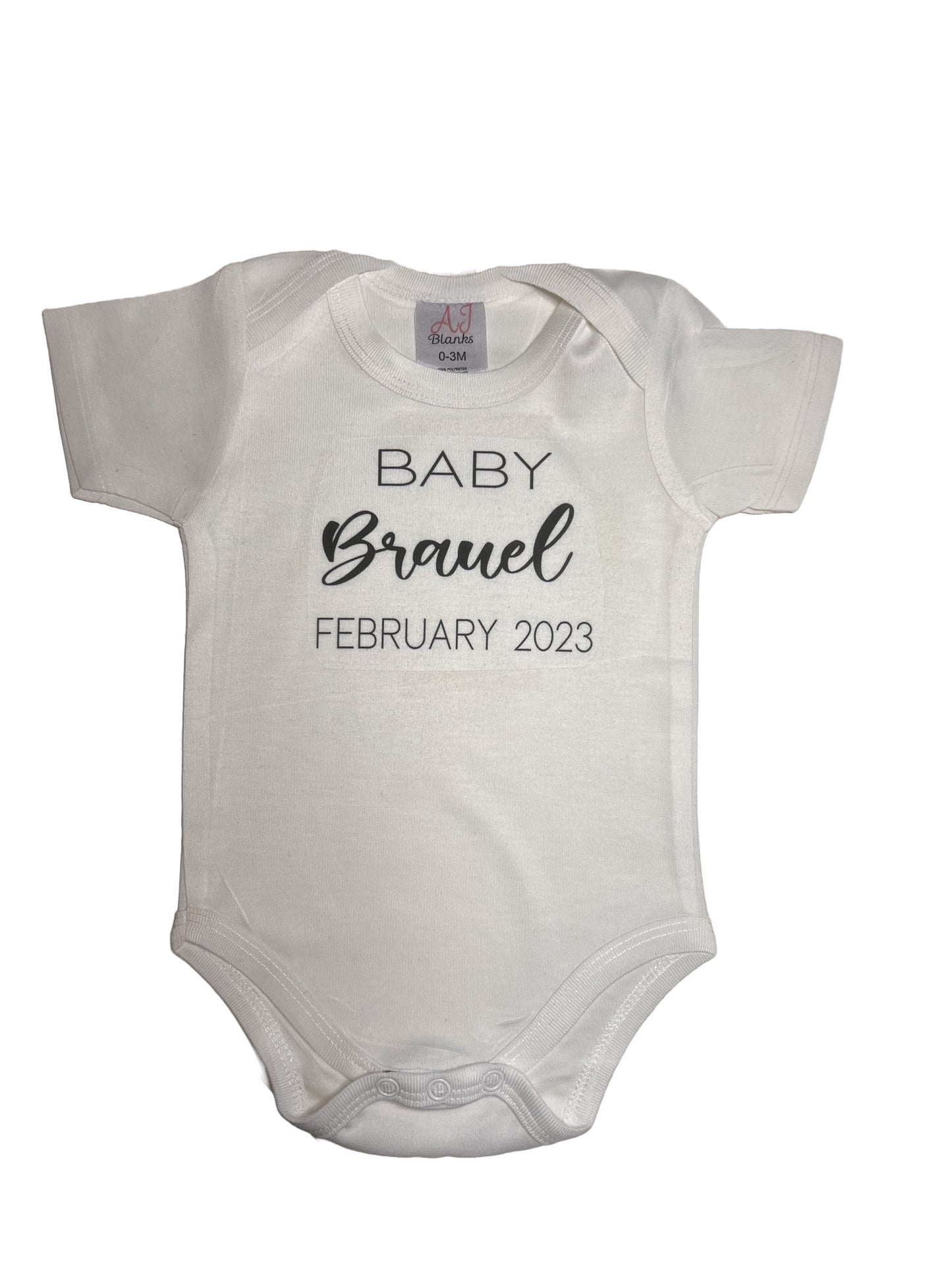 Personalized Baby Onesie - pregnancy announcement