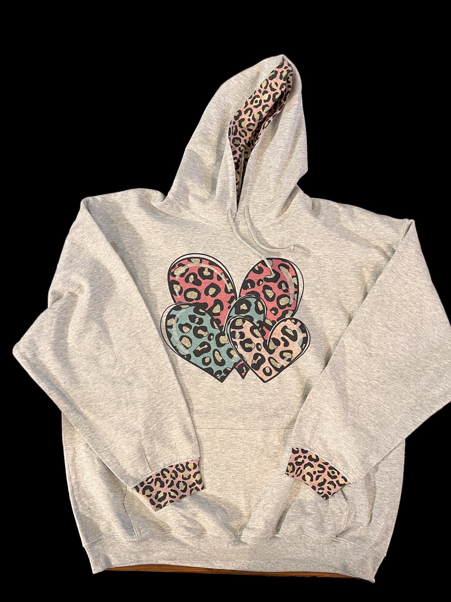 Leopard Hearts Hoodie