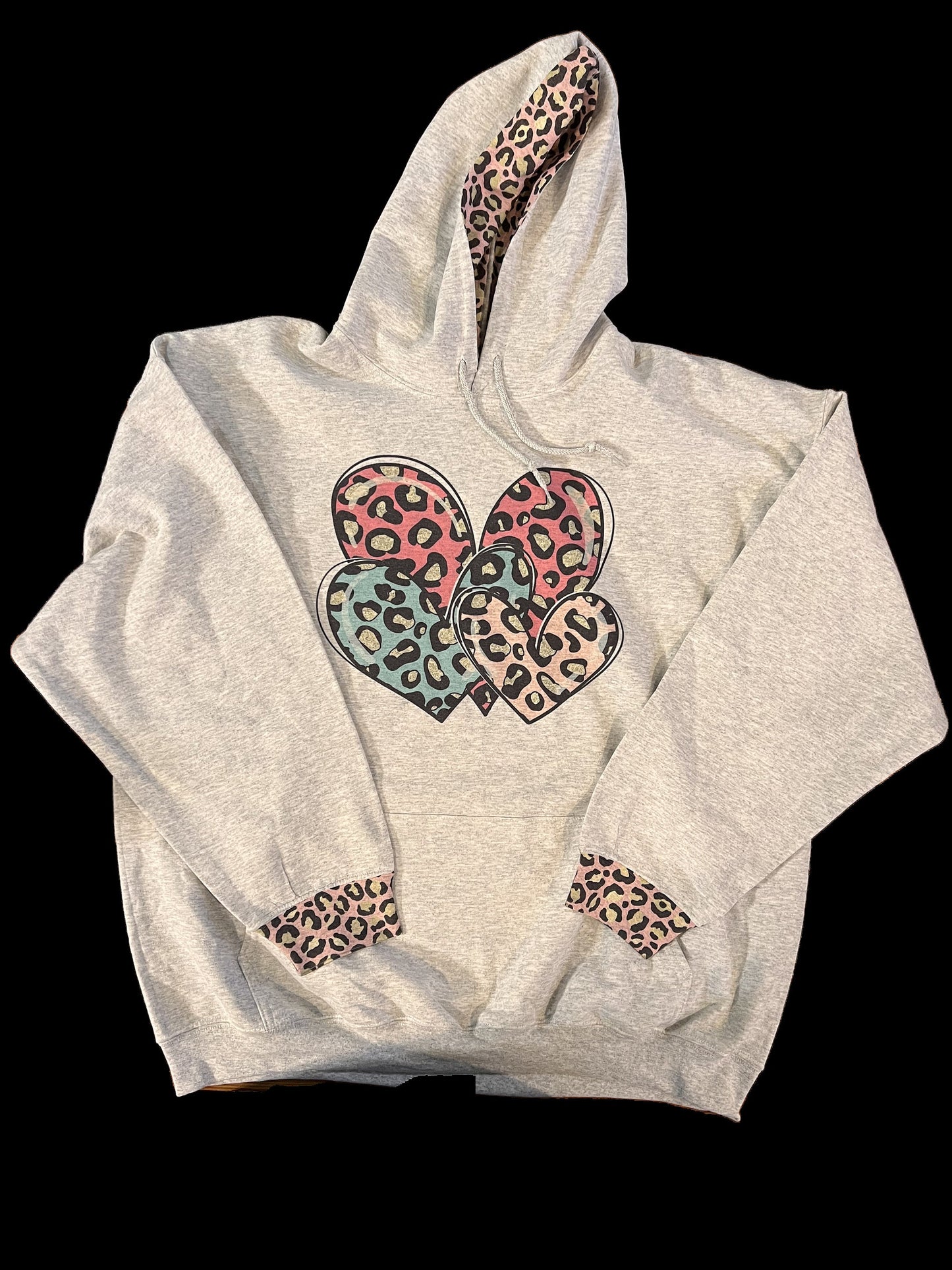 Leopard Hearts Hoodie