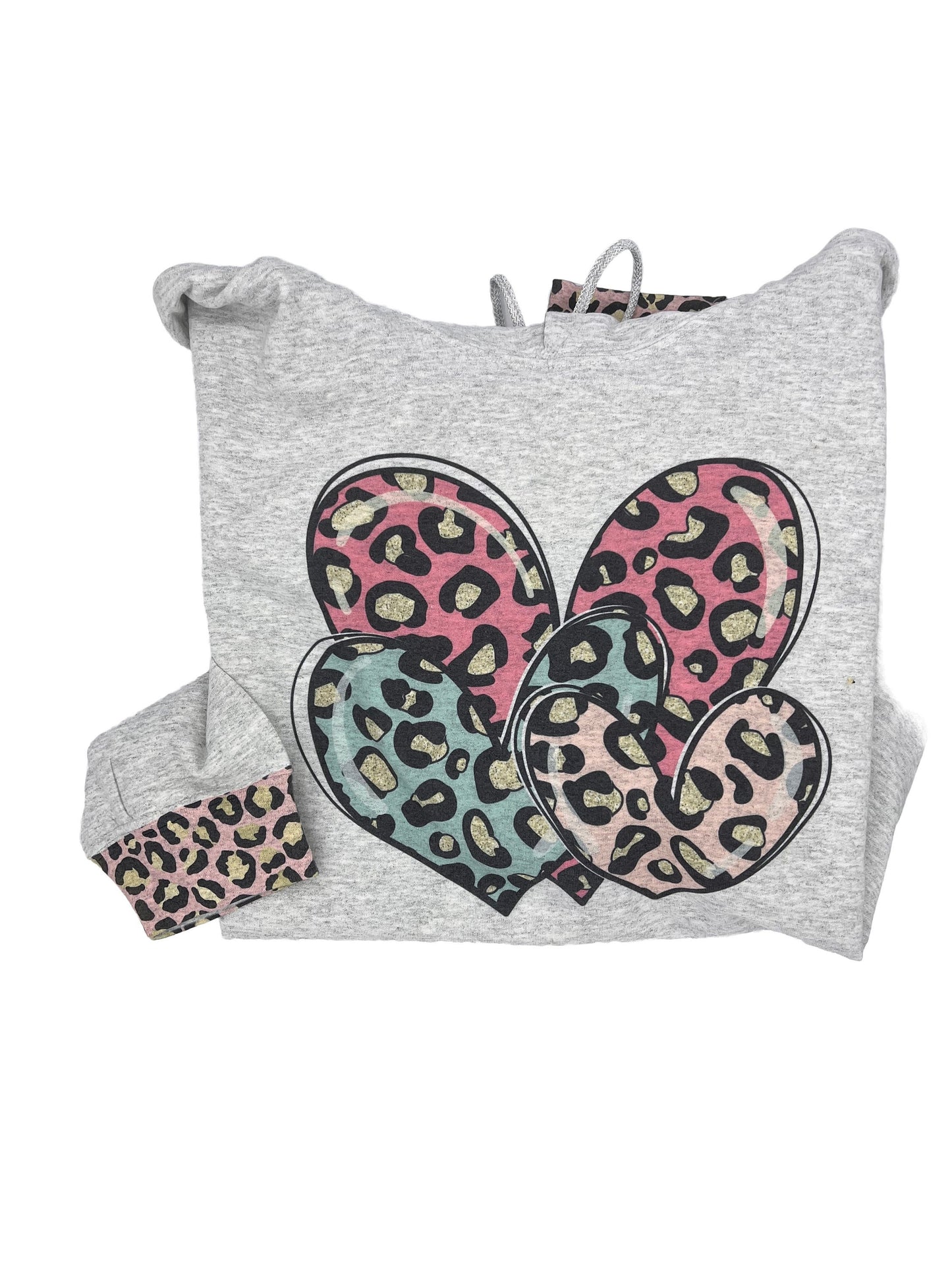 Leopard Hearts Hoodie