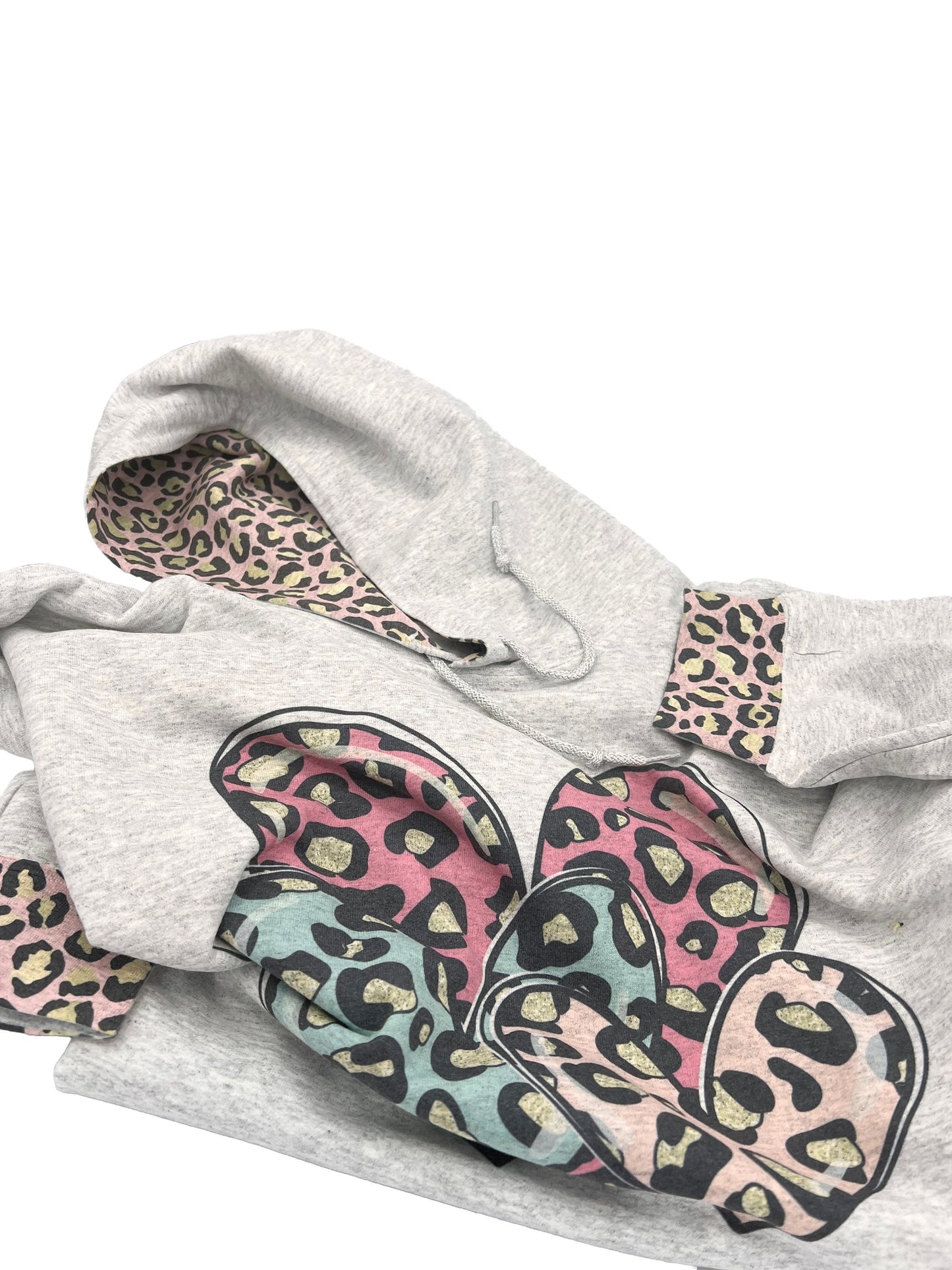 Leopard Hearts Hoodie