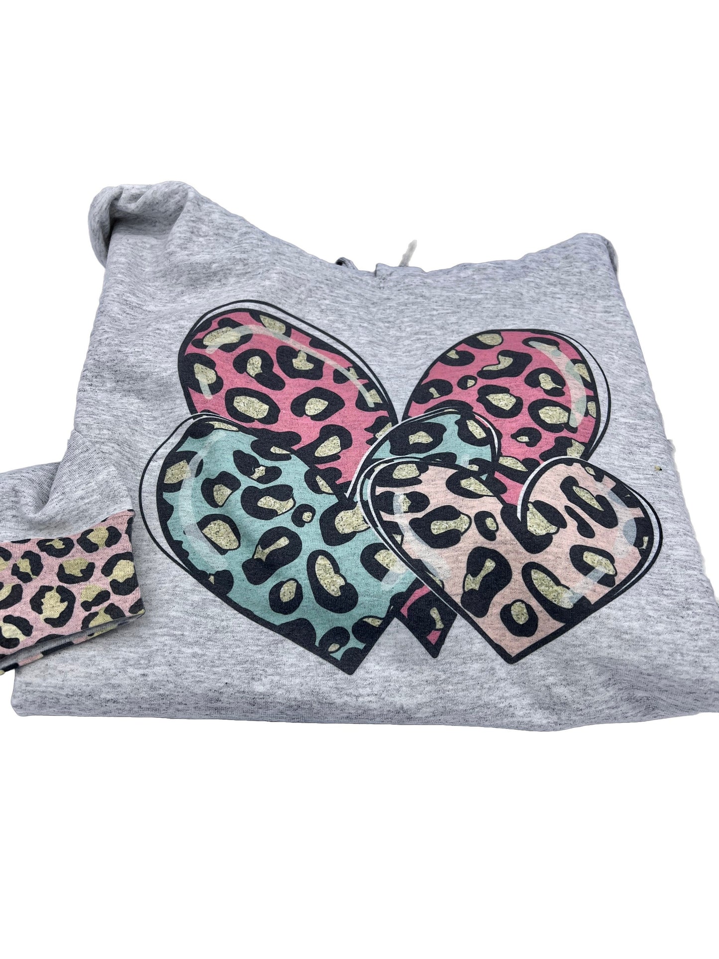 Leopard Hearts Hoodie