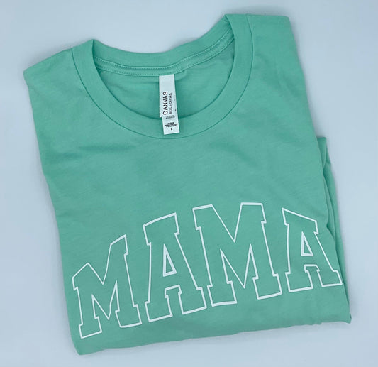 Mint MAMA Tshirt - Puff Vinyl HTV